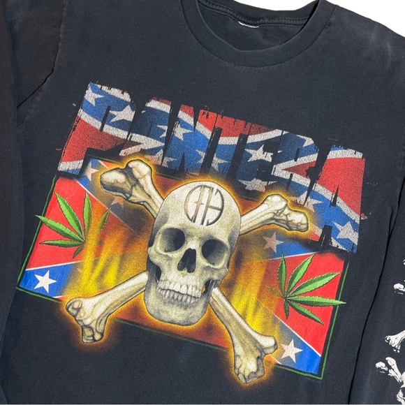 Rare Vintage 90s Pantera Long Sleeve Band Tee - Picture 5 of 8